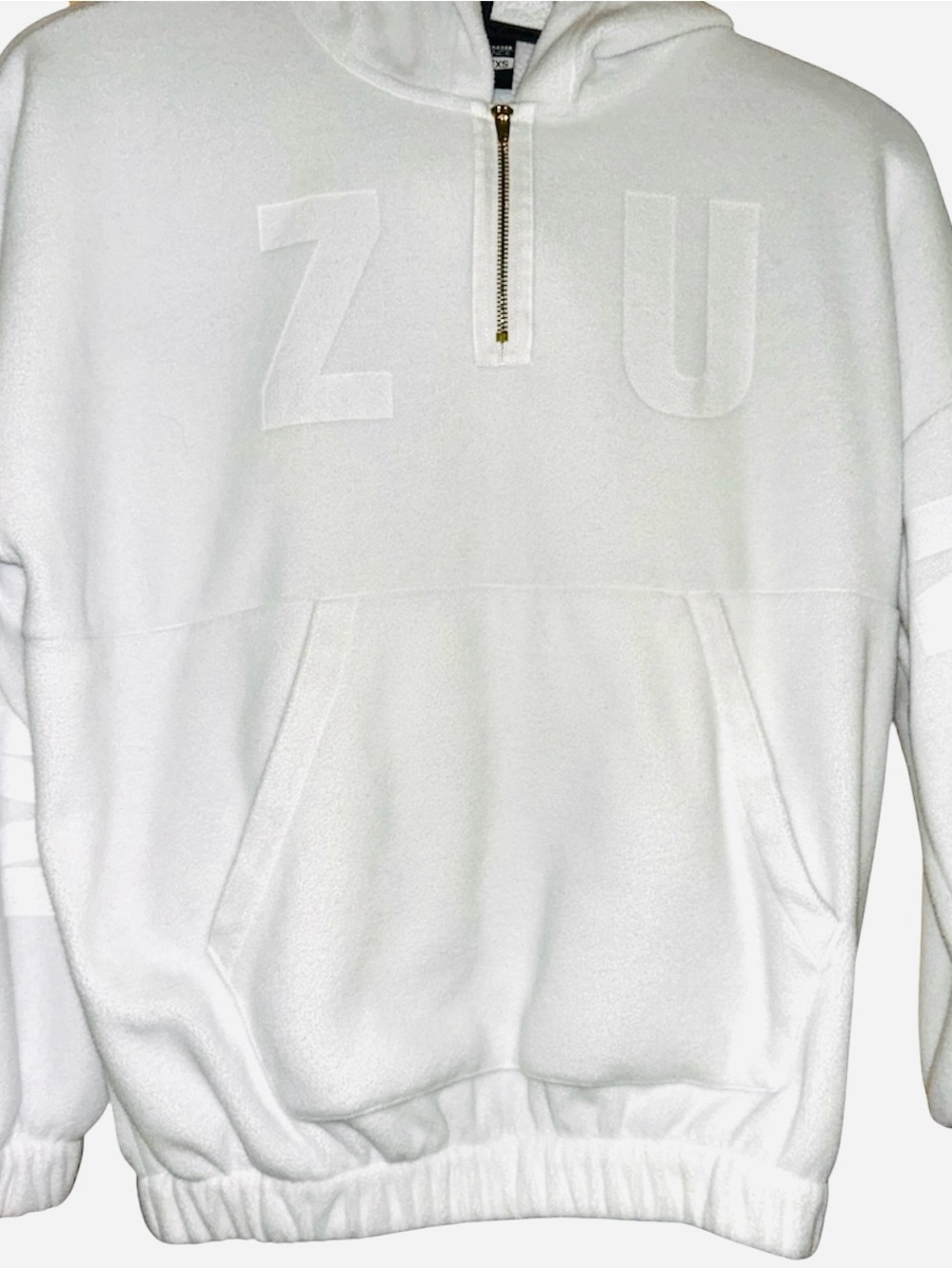 Mizuno white quarter zip sweatshirt size XXS #athletic #quarterzip